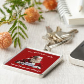 サン親愛タ…サンタクロースおもしろい、クリスマスホリデー キーホルダー (側面)
