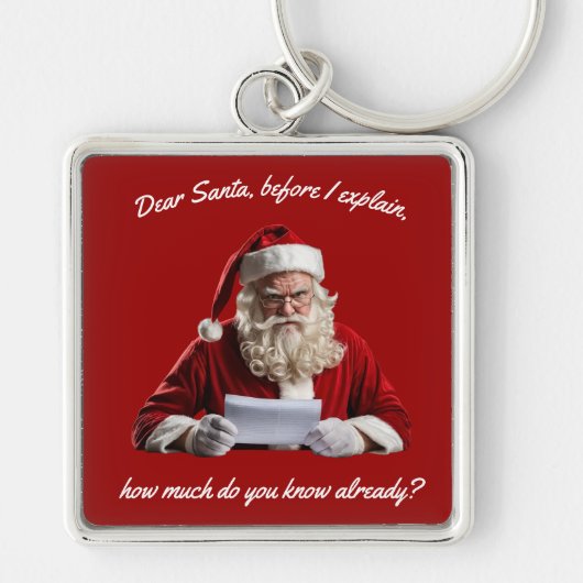 サン親愛タ…サンタクロースおもしろい、クリスマスホリデー キーホルダー (正面)