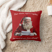 サン親愛タ…サンタクロースおもしろい、クリスマスホリデー クッション (ブランケット)