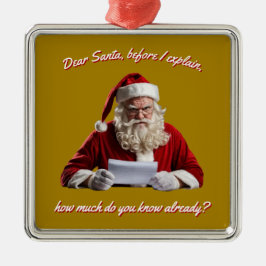 サン親愛タ…サンタクロースおもしろい、クリスマスホリデー メタルオーナメント
