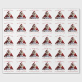 サン親愛タ…サンタクロースおもしろい、クリスマスホリデー ラッピングペーパー (フラット)