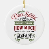 サン親愛タ·プレイフ·イ·プリークリスおもしろいマス·引用文 セラミックオーナメント (裏面)