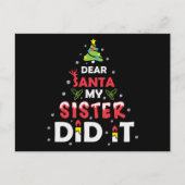 サン親愛タ・マイ・シスター、引用文のクリスマス・プレゼント ポストカード (正面)