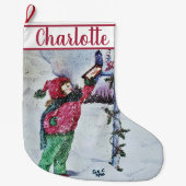 サン親愛タ ラージクリスマスストッキング (正面)