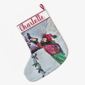 サン親愛タ ラージクリスマスストッキング (裏面 (吊り時))