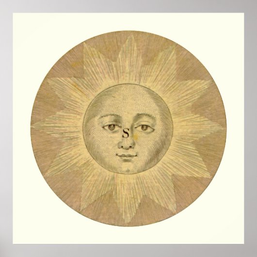 サン詳細アンティークボウレスマップ1780年頃 ポスター (正面)