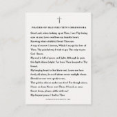 サン賛美テトスブランズマカソリック祈りの言葉プライス プレイスカード (裏面)