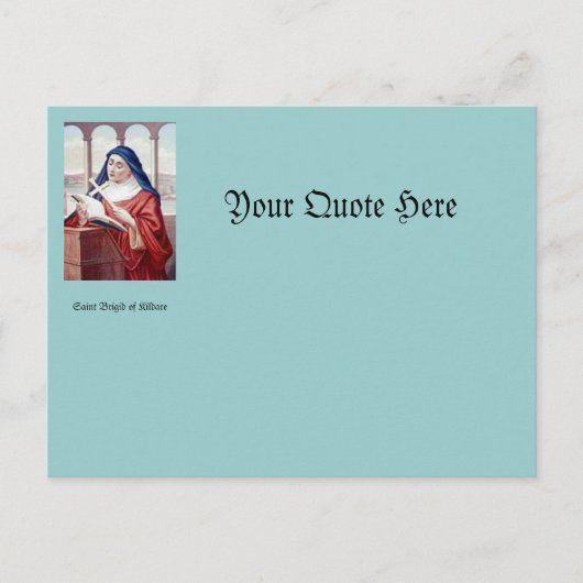 サン賛美ブリジッドからの ポストカード (正面)