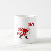 サン赤と白タ歩くホホホホアートプリント コーヒーマグカップ (中央)