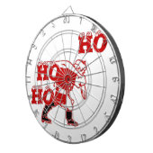 サン赤と白タ歩くホホホホアートプリント ダーツボード (正面右)