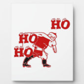 サン赤と白タ歩くホホホホアートプリント フォトプラーク (正面)