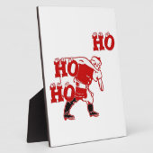 サン赤と白タ歩くホホホホアートプリント フォトプラーク (側面)