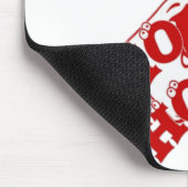 サン赤と白タ歩くホホホホアートプリント マウスパッド (コーナー)