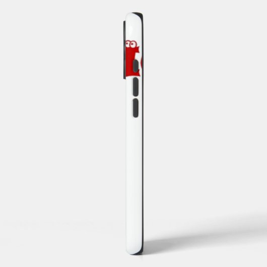 サン赤と白タ歩くホホホホアートプリント Case-Mate iPhoneケース (裏面 / 左)