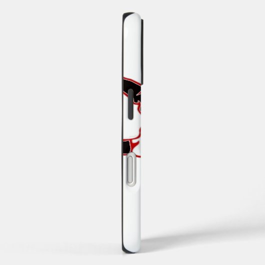 サン赤と白タ歩くホホホホアートプリント Case-Mate iPhoneケース (裏面 / 右)