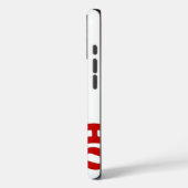 サン赤と白タ歩くホホホホアートプリント Case-Mate iPhoneケース (裏面 / 左)