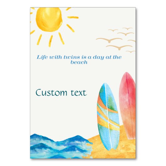 サン輝くオーバービーチ テーブルナンバー (正面)