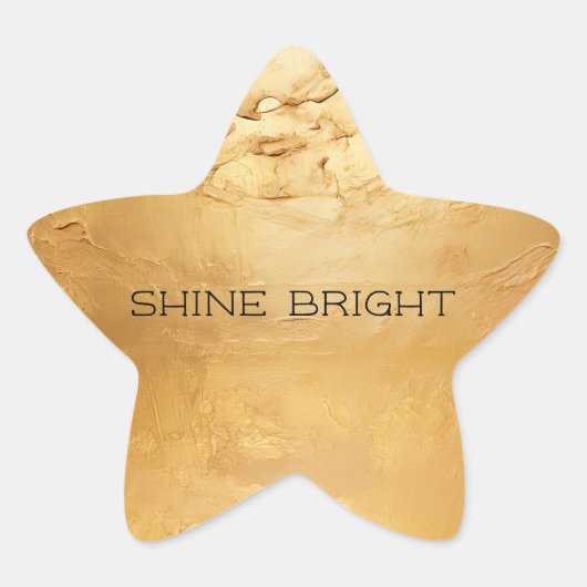 サン金ゴールド 星シール (正面)