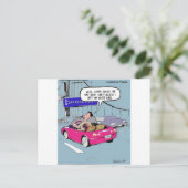 サン離れフランシスコのギフトとティおもしろいーの私のハート ポストカード (スタンド正面)