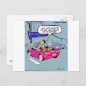 サン離れフランシスコのギフトとティおもしろいーの私のハート ポストカード (正面/裏面)