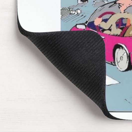 サン離れフランシスコのギフトとティおもしろいーの私のハート マウスパッド (コーナー)