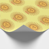 サン顔アートイラストレーションサンダー_コーブ ラッピングペーパー (角)