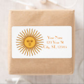 サン顔アートイラストレーションサンダー_コーブ ラベル (インサイチュ)