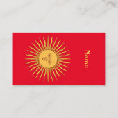 サン顔アートイラストレーションサンダー_コーブ 名刺 (裏面)