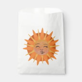 サン顔オレンジウォーターカラーイラストレーション フェイバーバッグ (正面)