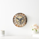 サン顔 ラウンド壁時計 (ホーム)