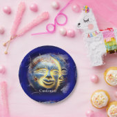 サン顔/月顔サンダー_コーブ ペーパープレート (パーティー)