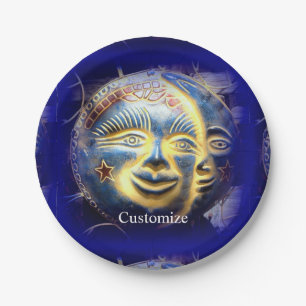 サン顔/月顔サンダー_コーブ ペーパープレート