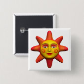 サン顔 缶バッジ (正面&裏面)