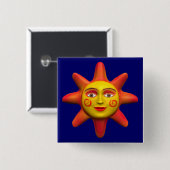 サン顔 缶バッジ (正面&裏面)