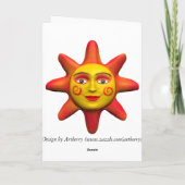 サン顔-誕生日 カード (裏面)