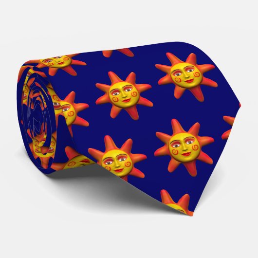 サン顔 – 青 ネクタイ (ロール)
