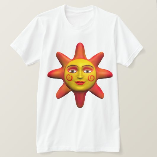 サン顔 Tシャツ (デザイン正面)