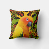サン鮮やかカラフルチュアオウム クッション (裏面)