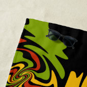 サン鮮やかカラフルチュアオウム ビーチタオル (インサイチュ)