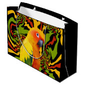 サン鮮やかカラフルチュアオウム ラージペーパーバッグ (裏面アングル)