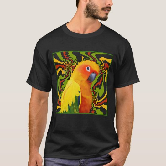 サン鮮やかカラフルチュアオウム Tシャツ (正面)