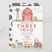 サン・アイ・イー・アイ・オー・ファームお誕生日おめでとう招待状 招待状 (正面/裏面)