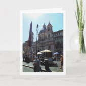 サン・アグネーゼ・イン・アゴーネ, ナヴォーナ広場, ローマ, イタリア カード (正面)