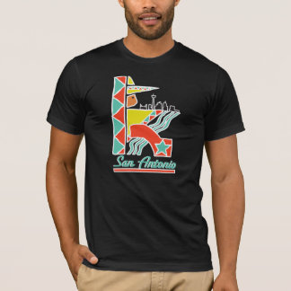 サン・アントニオの暗く写実的なティー Tシャツ