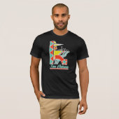 サン・アントニオの暗く写実的なティー Tシャツ (正面フル)