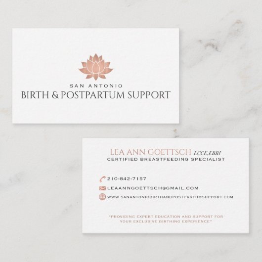 サン・アントニオの誕生のためのカスタムな名刺 名刺 (正面/裏面)