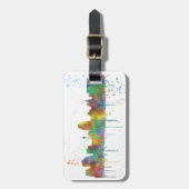 サン・アントニオテキサス州のスカイライン ラゲッジタグ (正面縦)