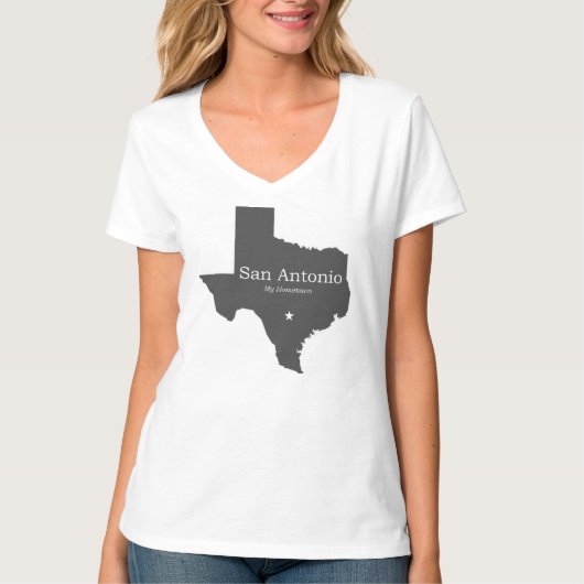 サン・アントニオテキサス州-私の故郷-ワイシャツ Tシャツ (正面)