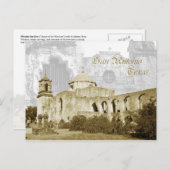 サン・アントニオ・テキサス州宣教会の女王 ポストカード (正面/裏面)