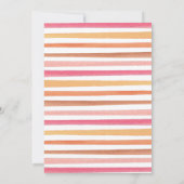 サン ガール ベイビー シャワー 招待状 (裏面)